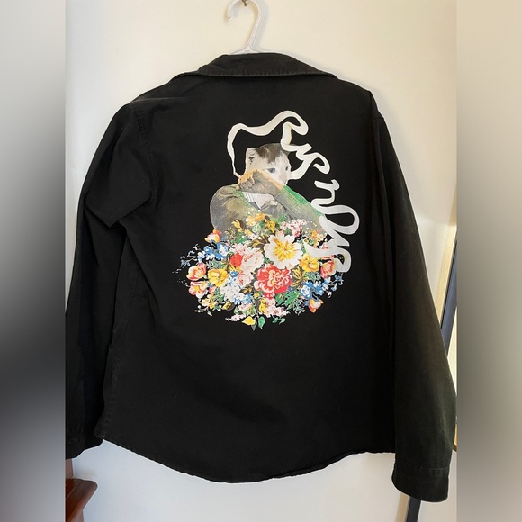 Ripndip Flower Burst Cotton Work Shirt Black - Picture 5 of 10